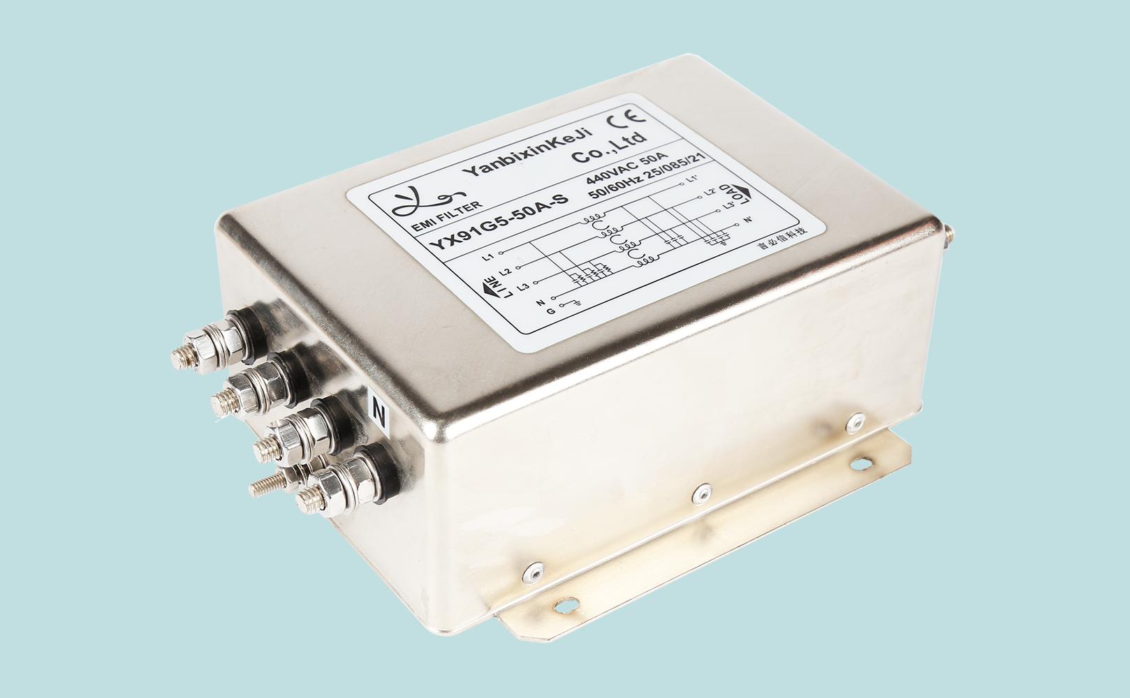 YX-91三相四線(xiàn)電源濾波器 